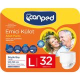 Canped Emici Külot 32 Adet Large Beden Nefes Alan Hipoalerjenik Hasta Bezi