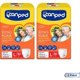 Canped Emici Külot 60 Adet Large Beden Ekonomik Hipoalerjenik Hasta Bezi Nefes Alan Yapı