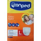 Canped Emici Külot Büyük L Beden 30 Adet Güçlü Emicilik Özelliği ile Rahat Kullanım