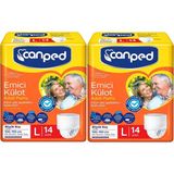 Canped Emici Külot Büyük L (Large) 28 Adet Hasta Bezi 110-150 cm - Beyaz
