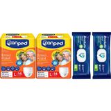 Canped Emici Külot Büyük L (Large) 28 Adet Hasta Bezi - Temizleme Havlusu 4 Lü Set