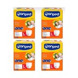 Canped Emici Külot Hasta Bezi, Büyük Boy (L), 56 Adet (4 Paket)