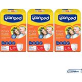 Canped Emici Külot Hasta Bezi BÜYÜK(LARGE) 3X30'LU L Beden 90 Adet Uyumlu Kalça 110-150 cm