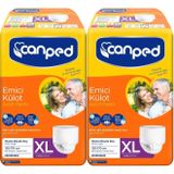 Canped Emici Külot Hasta Bezi XL, Ekstra Büyük Boy, 130-170 cm Bel Ölçüsü, 14 Adet (2 Paket)