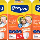 Canped Emici Külot L 3x24 72 Adet Yetişkin Hasta Bezi