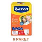 Canped Emici Külot L 6x24 Adet Yetişkin Hasta Bezi