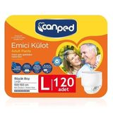 Canped Emici Külot L Beden, 100-150 cm Bel Ölçüsü, 120 Adet