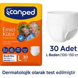 Canped Emici Külot L-M 30 Adet – Yetişkin Hasta Bezi