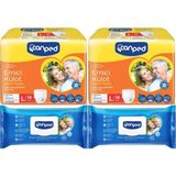 Canped Emici Külot Pants Hasta Yetişkin Bezi L - Büyük - Large 14 Adet - Temizleme Havlusu (4Lü Set)