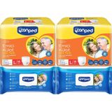 Canped Emici Külot Pants Yetişkin Bezi L - Büyük - Large 14 Adet - Temizleme Havlusu (4Lü Set)