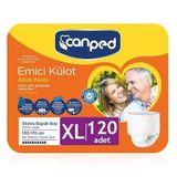 Canped Emici Külot XL, Ekstra Büyük Beden, 130-170 cm, 120 Adet