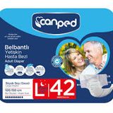 Canped (Gece/Night) 42 Adet Belbantlı Yetişkin Hasta Bezi