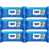 Canped Hasta Vücut Perine Temizleme Islak Mendil Havlu 48 Yaprak Xl (6 Lı Set) Plastik Kapaklı - 1