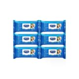 Canped Hasta Vücut Perine Temizleme Islak Mendil Havlu 48 Yaprak Xl (6 Lı Set) Plastik Kapaklı