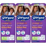Canped Kids Tekstil Yüzeyli 8-15 Yaş 27-57 kg 24 Adet Çocuk Külot Hasta Bezi