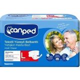 Canped Large 30'lu Paket 4'li Belbantlı Tekstil Yüzey Hasta Bezi