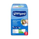 Canped M Boy 2 Paket 18 Adet 85-125 CM Tekstil Yüzeyli Belbantlı Yetişkin Hasta Bezi