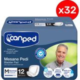 Canped Mesane Pedi Klasik 12'li Medium Orta Erkek 32 Paket