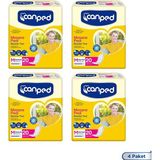 Canped Mesane Pedi Normal Kullanım İçin 80'li 4 Paket 20 Adetlik Pratik Çözüm