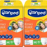 Canped Orta 2x30 Paket Emici Külot Hasta Bezi