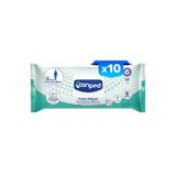 Canped Perine Bölgesi Temizleme Havlusu, 50'li x10, 30x32cm, Hassas Ciltler İçin