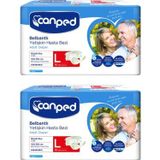 Canped Poletilen Yüzey Belbantlı Büyük Boy Large 30'lu 2 Paket Yetişkin Hasta Bezi