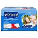 Canped Tekstil Yüzey Belbantlı Hasta Bezi Large 30'lu - Eski Ambalaj