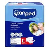 Canped Tekstil Yüzeyli Belbantlı Gece L 2×14'lü Hasta Bezi