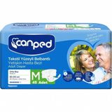 Canped Tekstil Yüzeyli Belbantlı Yetişkin Hasta Bezi Orta Boy 45 Adet