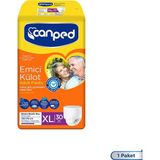 Canped XL 30'lu Emici Külot Ekstra Büyük Kadın Erkek İçin Nefes Alan Yapı ile Güvenli Koruma