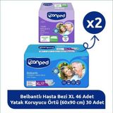 Canped Xl Bakım Paketi – 23 Hasta Bezi + 30 Yatak Koruyucu