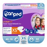 Canped XS-Ekstra Small Beden 60 Adet Belbantlı Tekstil Yüzey Hasta Bezi