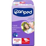 Canped Yatak Koruyucu Örtü Extra 80cm x 180cm 10'lu Emici Özellik ile Pratik Temizlik İmkanı