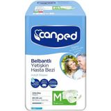 Canped Yetişkin Bel Bantlı Polietilenli M Orta Boy 9 Adet Ekonomik Hasta Bezi