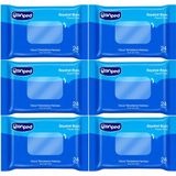 Canped Yetişkin Vücut Temizleme Islak Mendil Havlu 24 Yaprak Seyahat Boy 6 Lı Set (144 Yaprak)