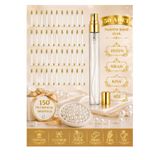 canper Cam Parfüm Şişesi Kolonya Şişesi Boş Fısfıs Sprey Şişe Genel Bakım Sprey Gold 10 ml (50 ADET)