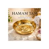 canper Hamam Tası Gold Hamam Tası Motifli Metal