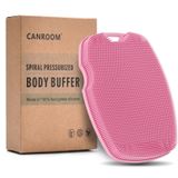 canroom Çinko ile aşılanmış silikon vücut temizleyici, hassas ciltler için peeling vücut yıkayıcı, besleyici, SPA, cildi temizler ve peeling için - Köpükleri Kolaylıkla (Spiral Basınçlı) (Pembe)