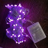 Cansa 10M 100 LED Damla Uçlu Pembe Işık Şeffaf Kablo