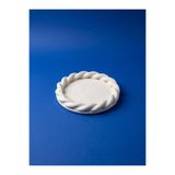 CANSEB Elegance 14x14 CM Dekoratif Yuvarlak Tabak Sunumluk Tepsi