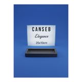 CANSEB Elegance 25x10 CM SİYAH Dekoratif Tepsi Sunumluk Tabak