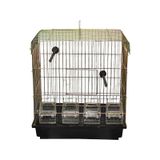 Canser 4 Yemlikli Sarı Galvaniz Kanarya Kafesi+Tül+Suluk