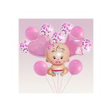 CANSIN CİNSİYET KIZ BEBEK BALON SETİ PEMBE