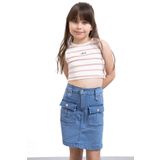 Cansın Mini 21122 Mavi Kız Çocuk Jean Etek