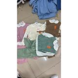 Cansın Mini Bej Örgü Süveterli Desenli Müslin Gömlekli Kız Çocuk 3lü Takım 20680 - 7 - 8 Yaş