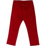 Cansın Mini Erkek Çocuk Kırmızı Slim Fit 2-7 Yaş Keten Pantolon 377-2 - 5 - 6 Yaş