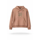 Cansın Mini Kahverengi Erkek Çocuk Kapüşonlu Sweatshirt 19361
