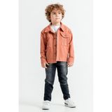 Cansın Mini Kiremit Jean Ceketli Erkek Çocuk Pantolonlu 3lü Takım 17704 - 1 - 2 Yaş