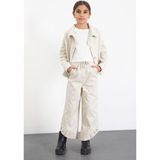 Cansın Mini Krem Çift Düğme Detay Gömlekli Pantolonlu Kız Çocuk Gabardin Takım 23541 - 12 - 13 Yaş