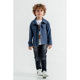 Cansın Mini Mavi Jean Ceketli Erkek Çocuk Pantolonlu 3lü Takım 17707 - 1 - 2 Yaş